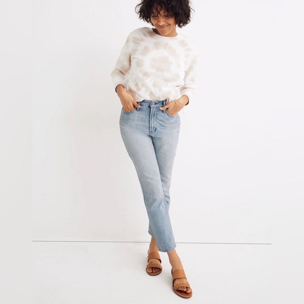 Madewell Light Wash Straight Leg Jeans